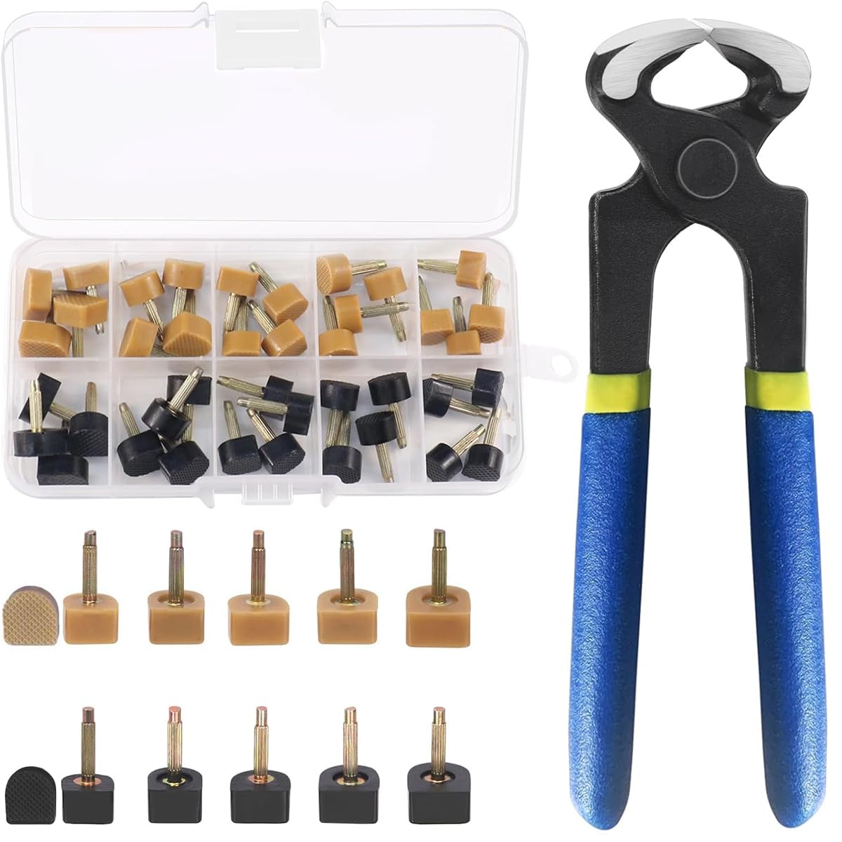 HASTHIP 20 Pairs High Heel Tips Replacements High Heel Tips Black & Beige U-shape Heel Tips Small Round Heel Tips 12.5mm/11mm/10mm/9mm High Heel Tips with Plier, for Replacing Worn-out Heel Tips HASTHIP 20 Pairs High Heel Tips Replacements High Heel Tips Black & Beige U-shape Heel Tips Small Round Heel Tips 12.5mm/11mm/10mm/9mm High Heel Tips with Plier, for Replacing Worn-out Heel Tips
